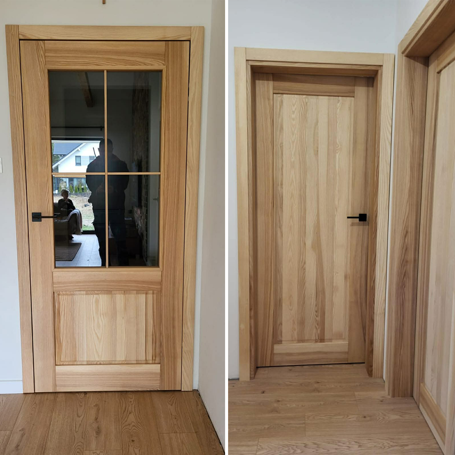 Türen mit Zargen – roh holz 6 Türen mit Zargen – roh, 100% Holz – Bild 1